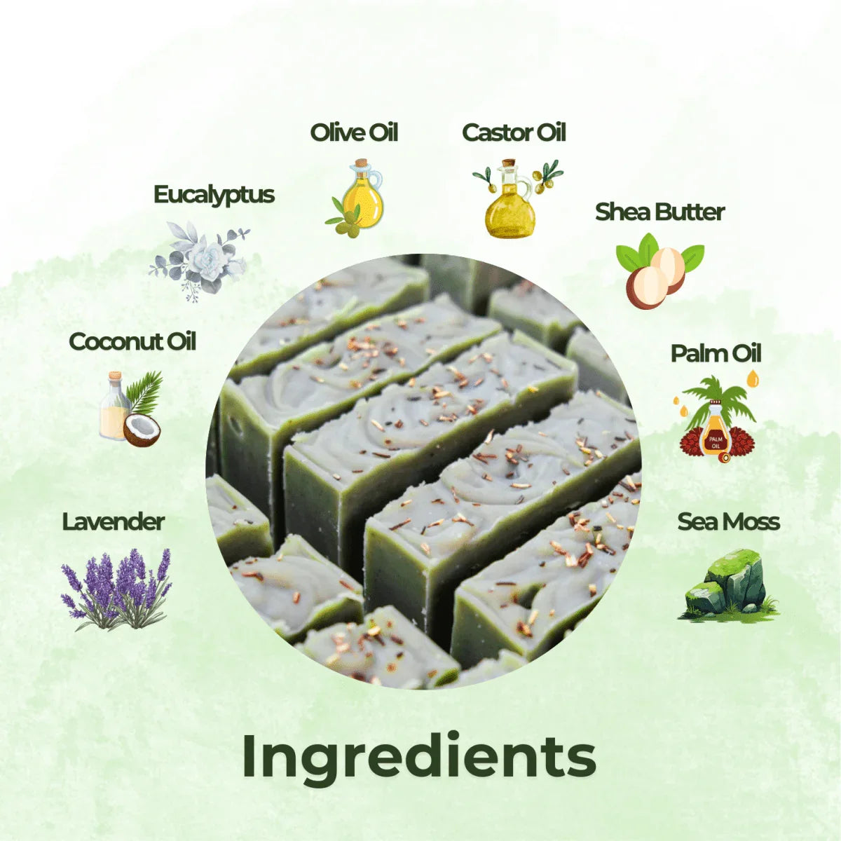 ASCEND - Lavender Eucalyptus Sea Moss Bar - Spiritual Affinity