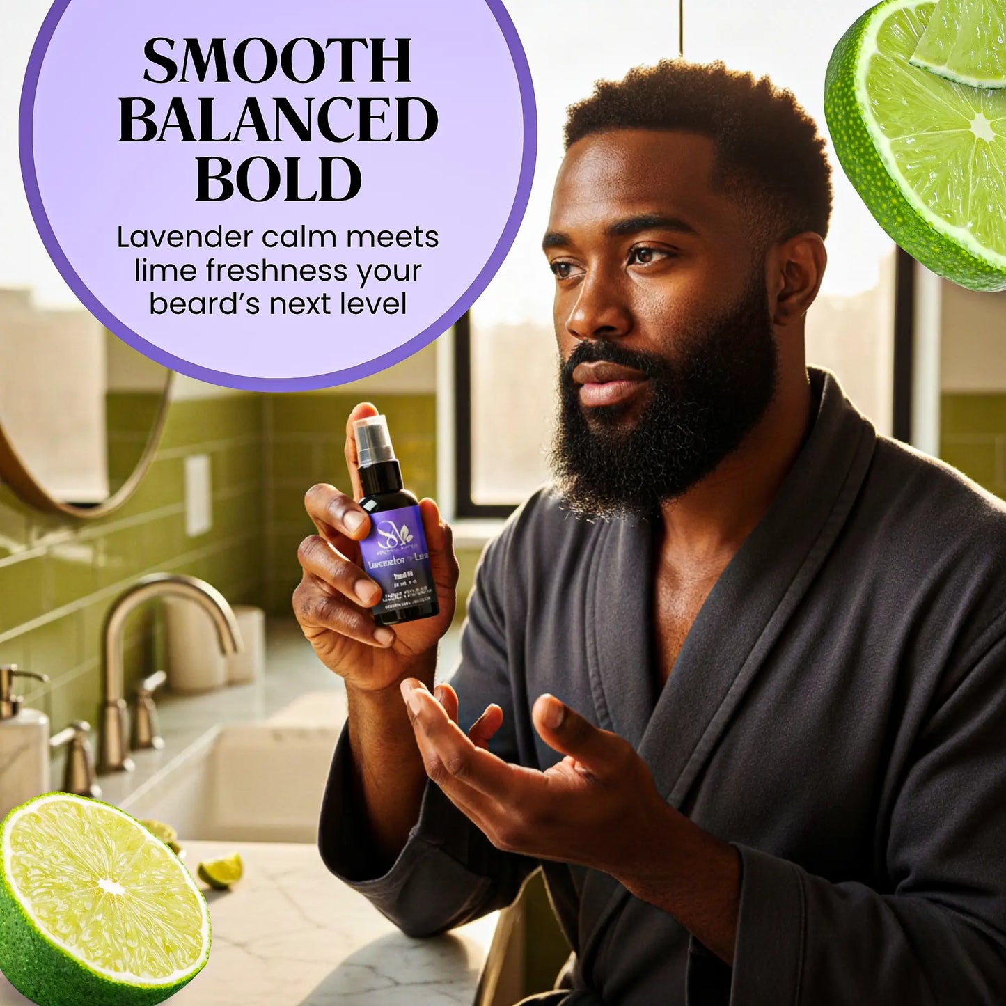 Refined - Lavender & Lime Beard Oil