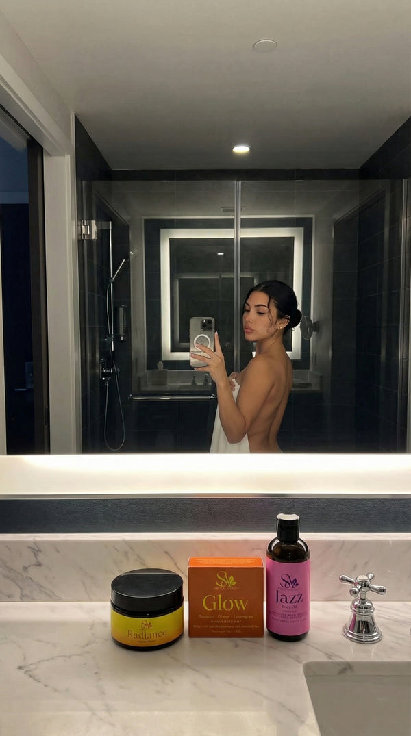 my skin is glowing and I feel at peace.