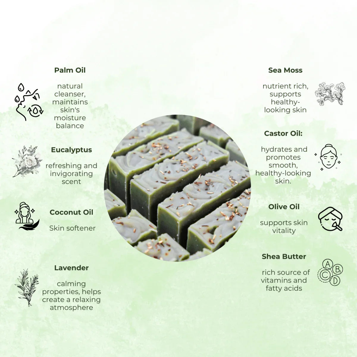 ASCEND - Lavender Eucalyptus Sea Moss Bar - Spiritual Affinity