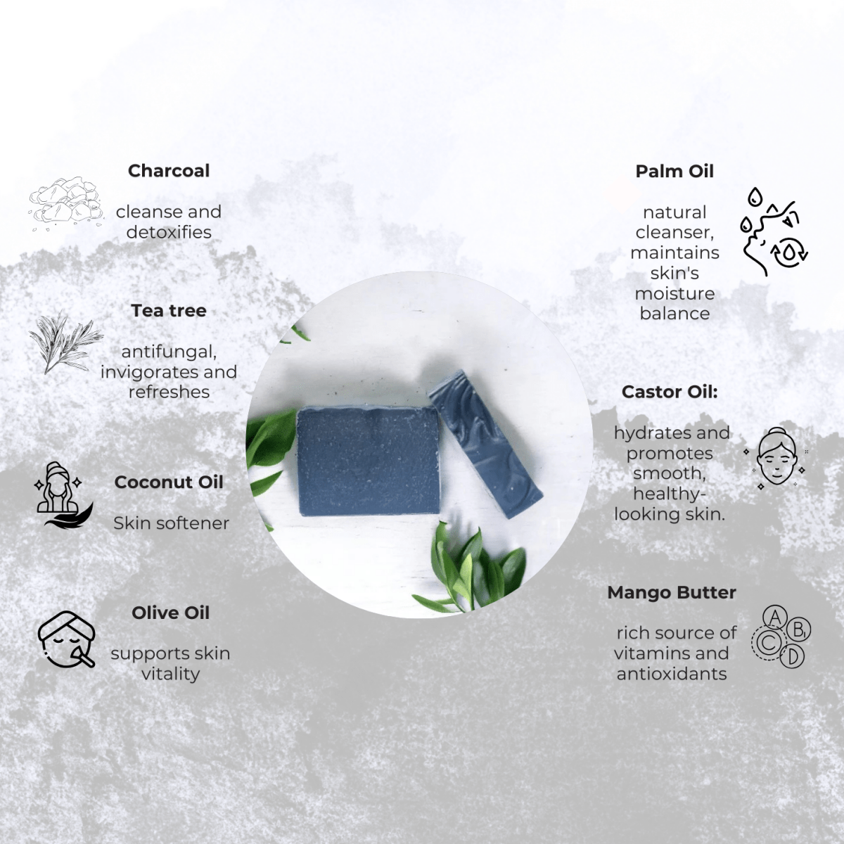 Ignite Charcoal & Tea Tree Bar - Spiritual Affinity