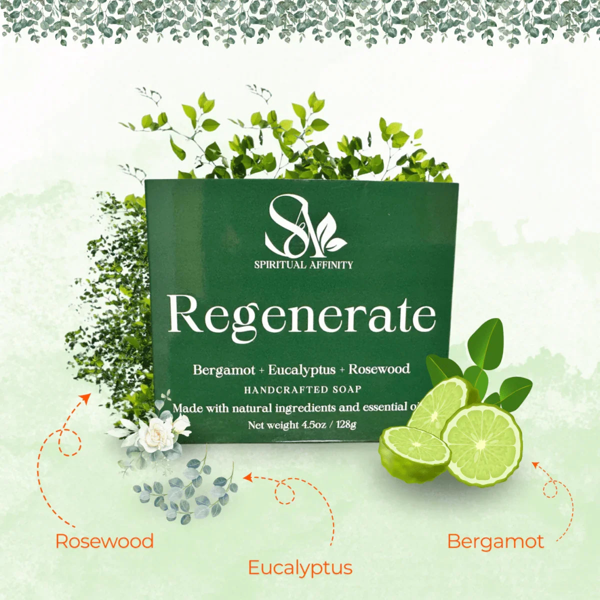 Regenerate Woodsy Bergamot Eucalyptus Bar - Spiritual Affinity