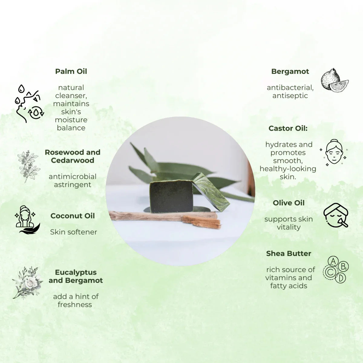 Regenerate Woodsy Bergamot Eucalyptus Bar - Spiritual Affinity