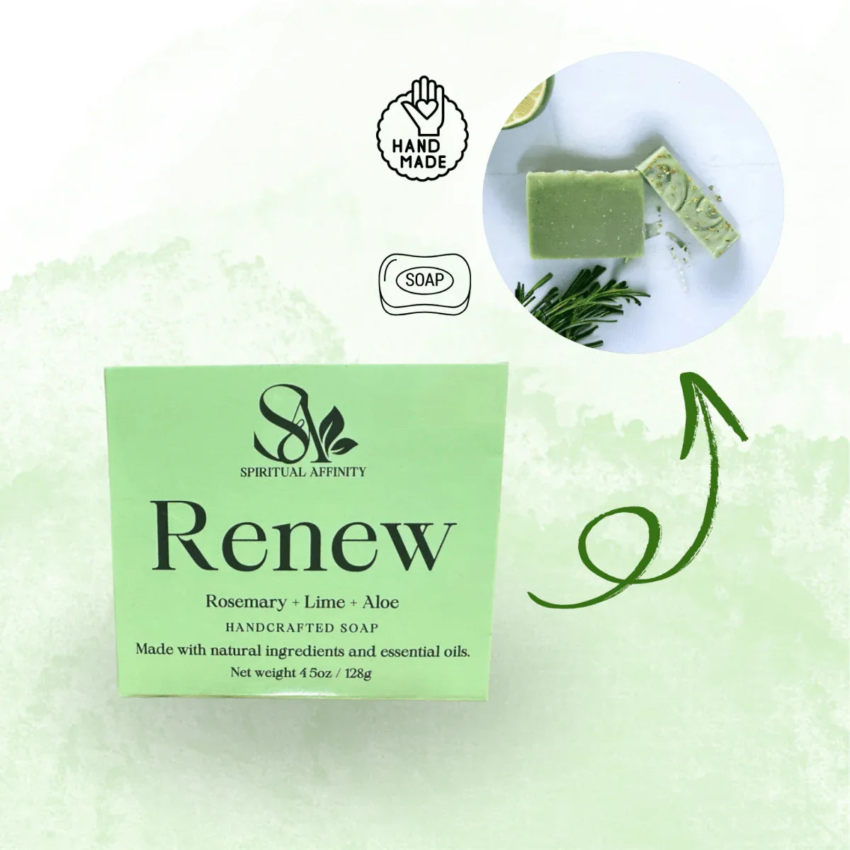 Renew Rosemary & Lime Bar - Spiritual Affinity